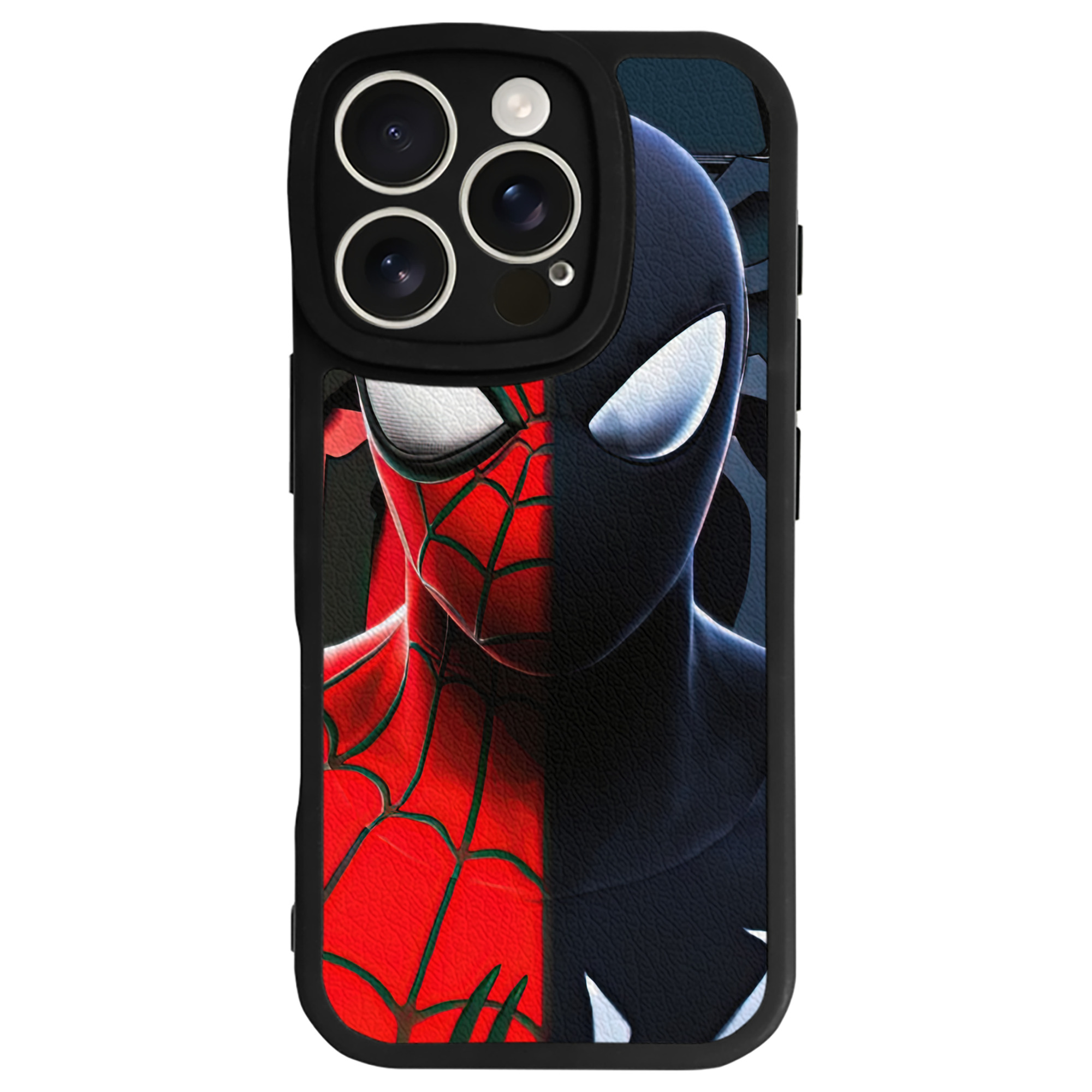 Spider Man スパイダーマン 【iPhone 16シリーズ対応】シリコンスマホケース（レザー調） 材質：シリコン